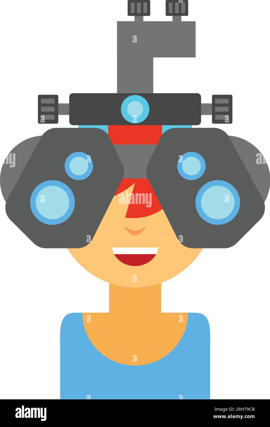 Optometrist at work icon Stock Vector Image & Art - Alamy