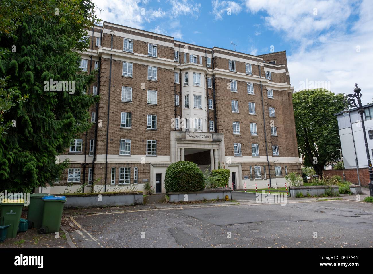 The exterior of Cambray Court flats, Cheltenham, UK Stock Photo Alamy