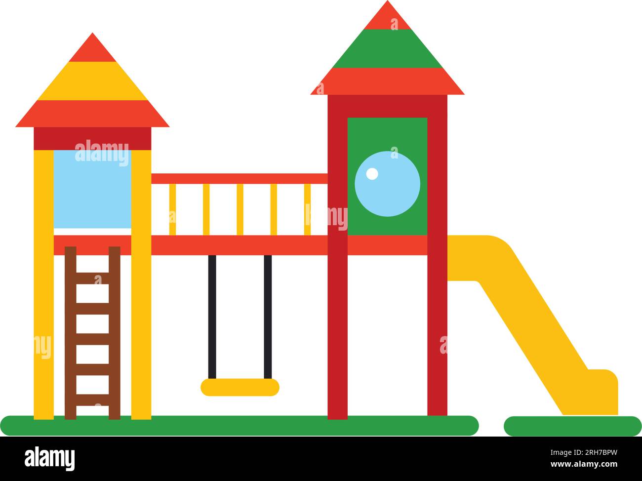 Playground for kids vector icon Stock Vector