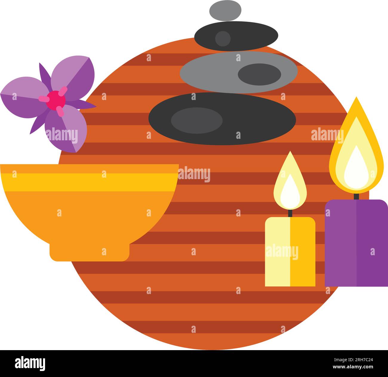 Spa procedure accessories icon Stock Vector