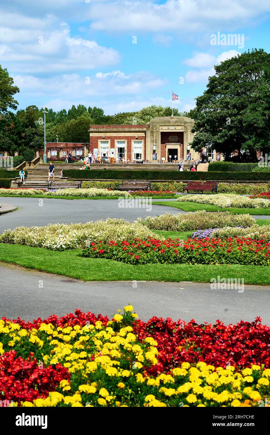 The Italian Gardens in Stanley Park,Blackpool Stock Photo Alamy