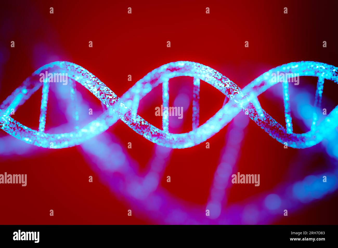 Background of DNA structure of medical research concept, 3d rendering ...