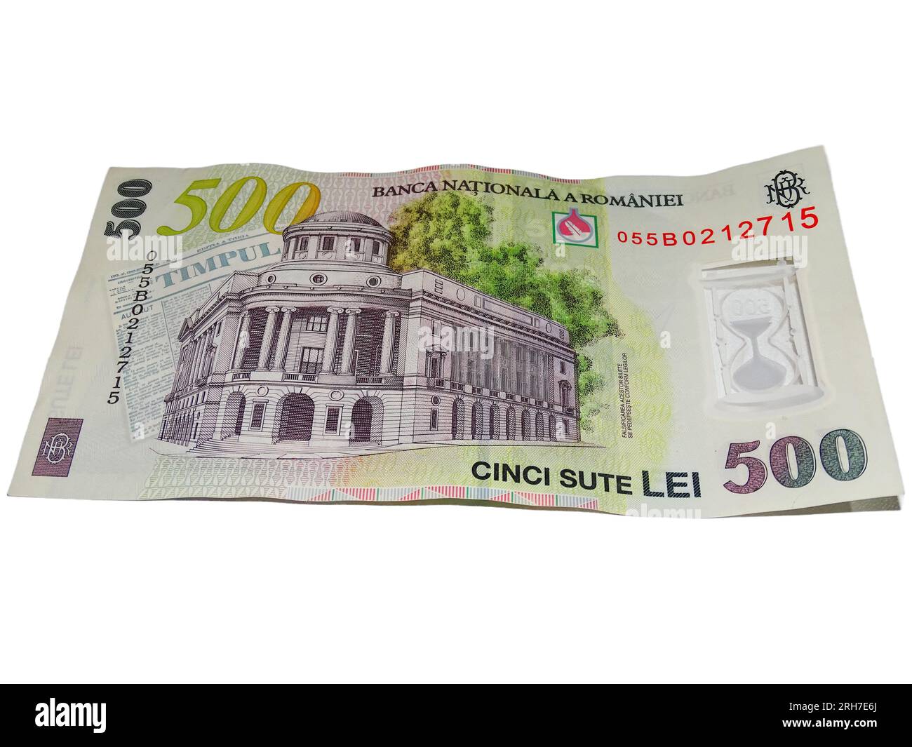 Banknote of 500 lei. Romanian money. Money from Romania Stock Photo