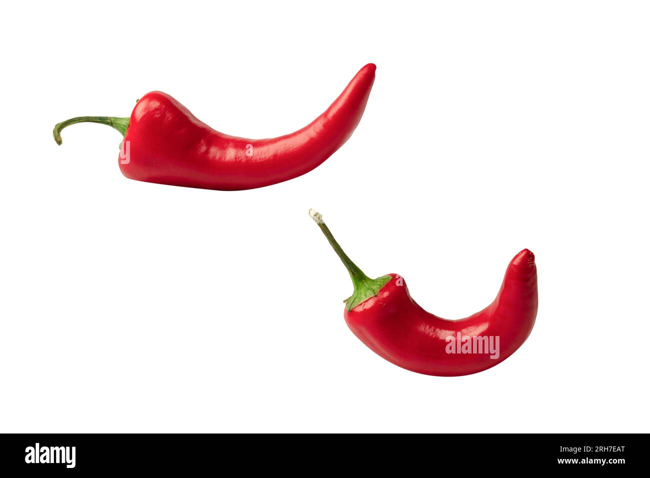 Red hot chili pepper isolated on a white background Stock Photo - Alamy