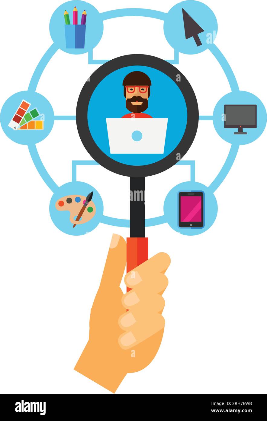 Designer concept icon Stock Vector Image & Art - Alamy
