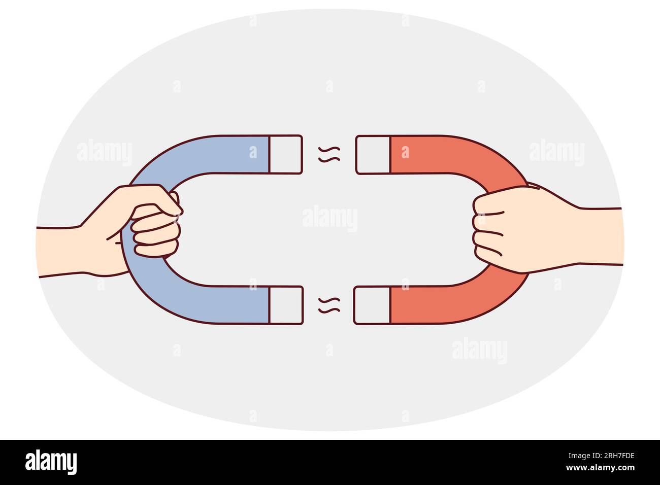 People holding getting attracted to each other. Tension or