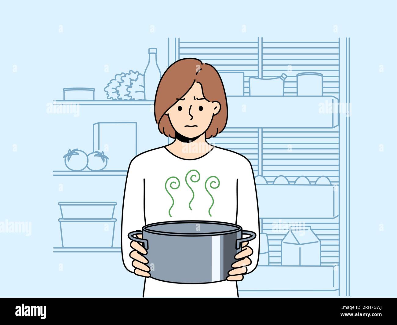 Spoiled food in bowl Stock Vector Images Alamy