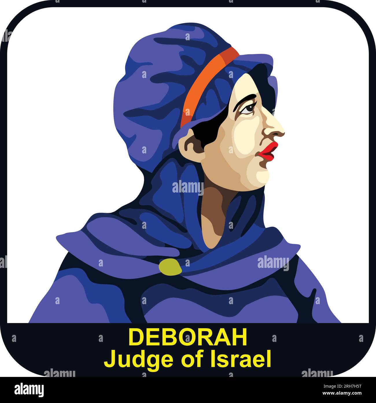Deborah 4th Judge of Israel Stock Vector