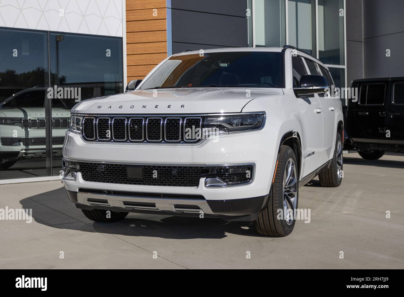 Tipton August 13, 2023 Jeep Wagoneer display at a Stellantis