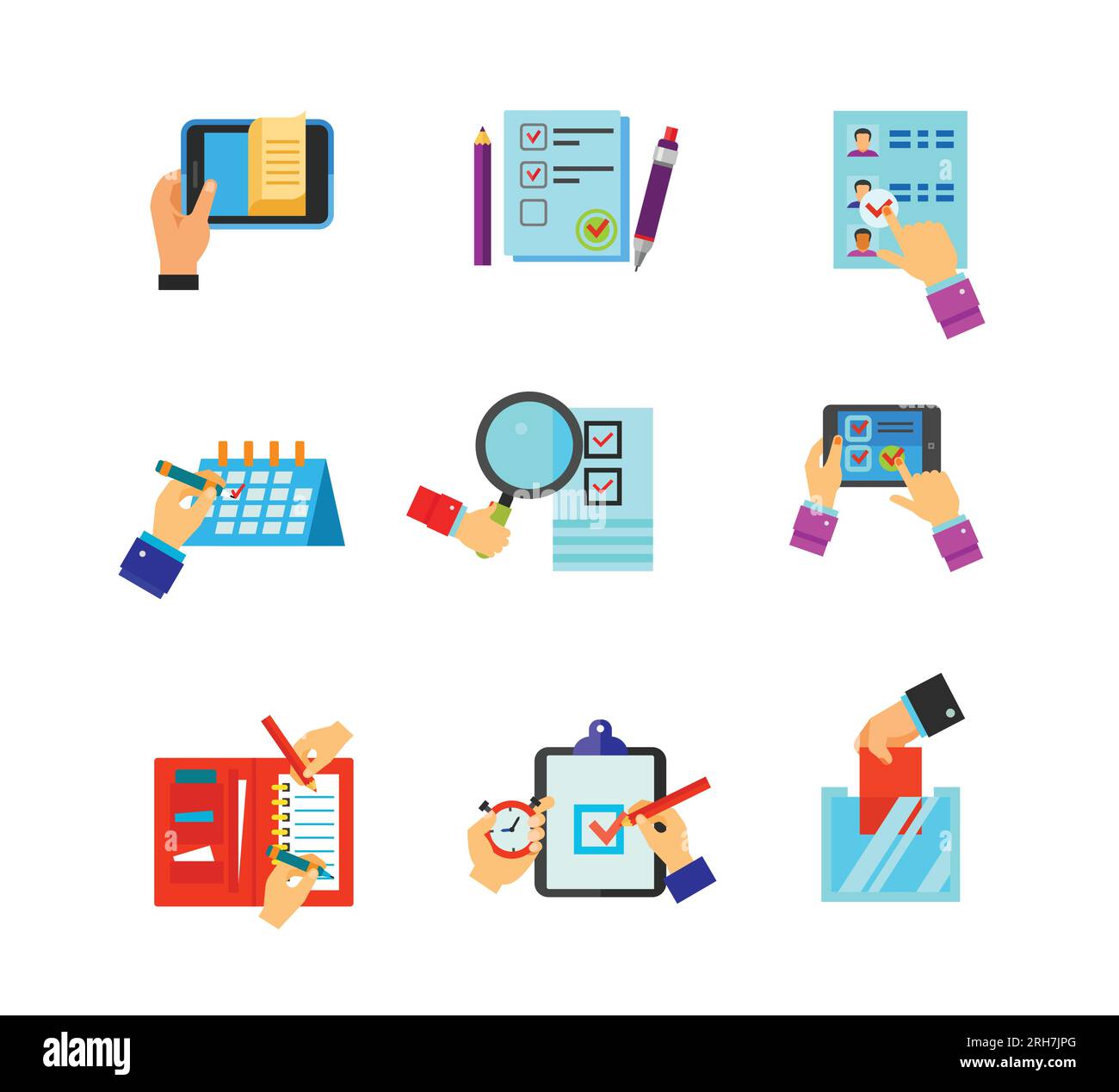 Business hands icon set Stock Vector Image & Art - Alamy