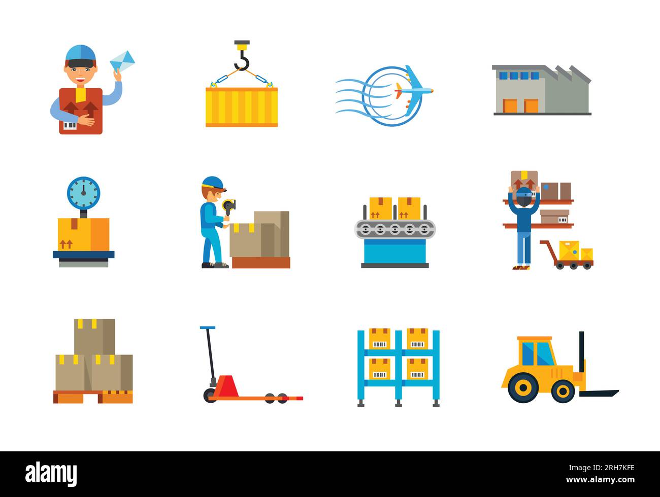 Post office icon set Stock Vector Image & Art - Alamy