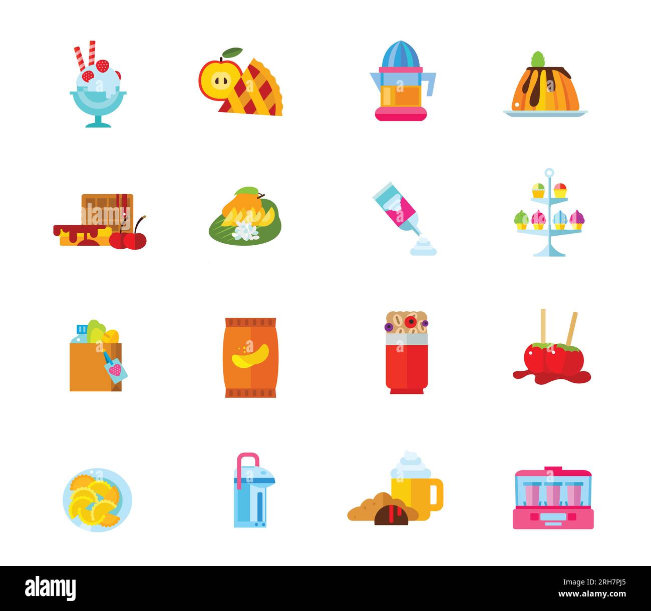 Fast food icon set Stock Vector Image & Art - Alamy