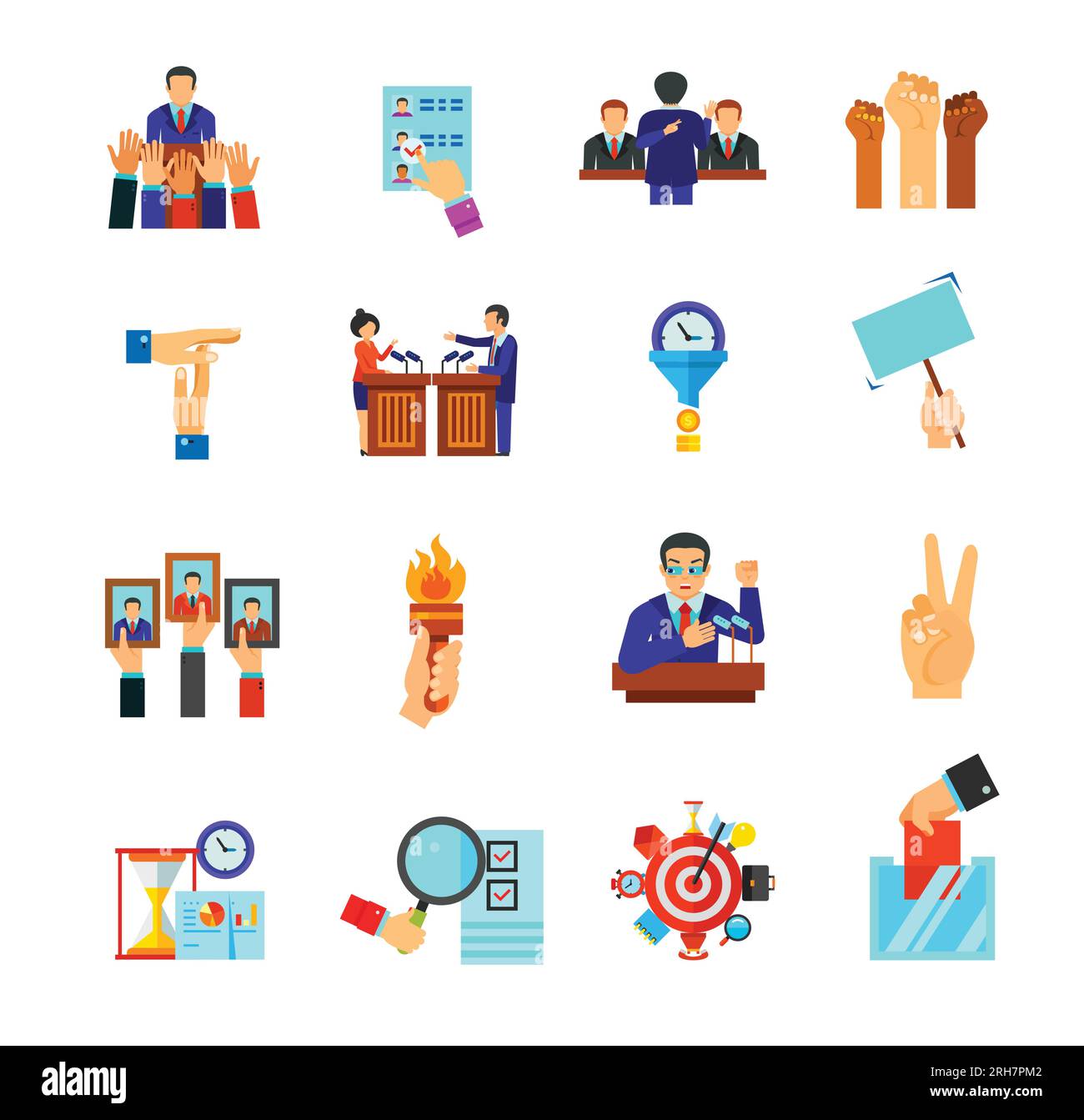 Business woman ballot box Stock Vector Images - Alamy