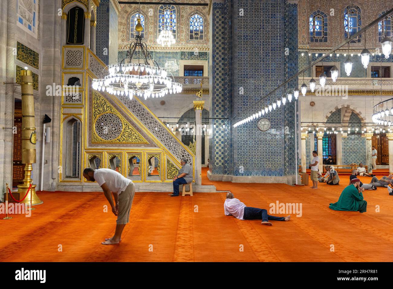 August 14, 2023 Muslims and tourists visiting and worshiping the