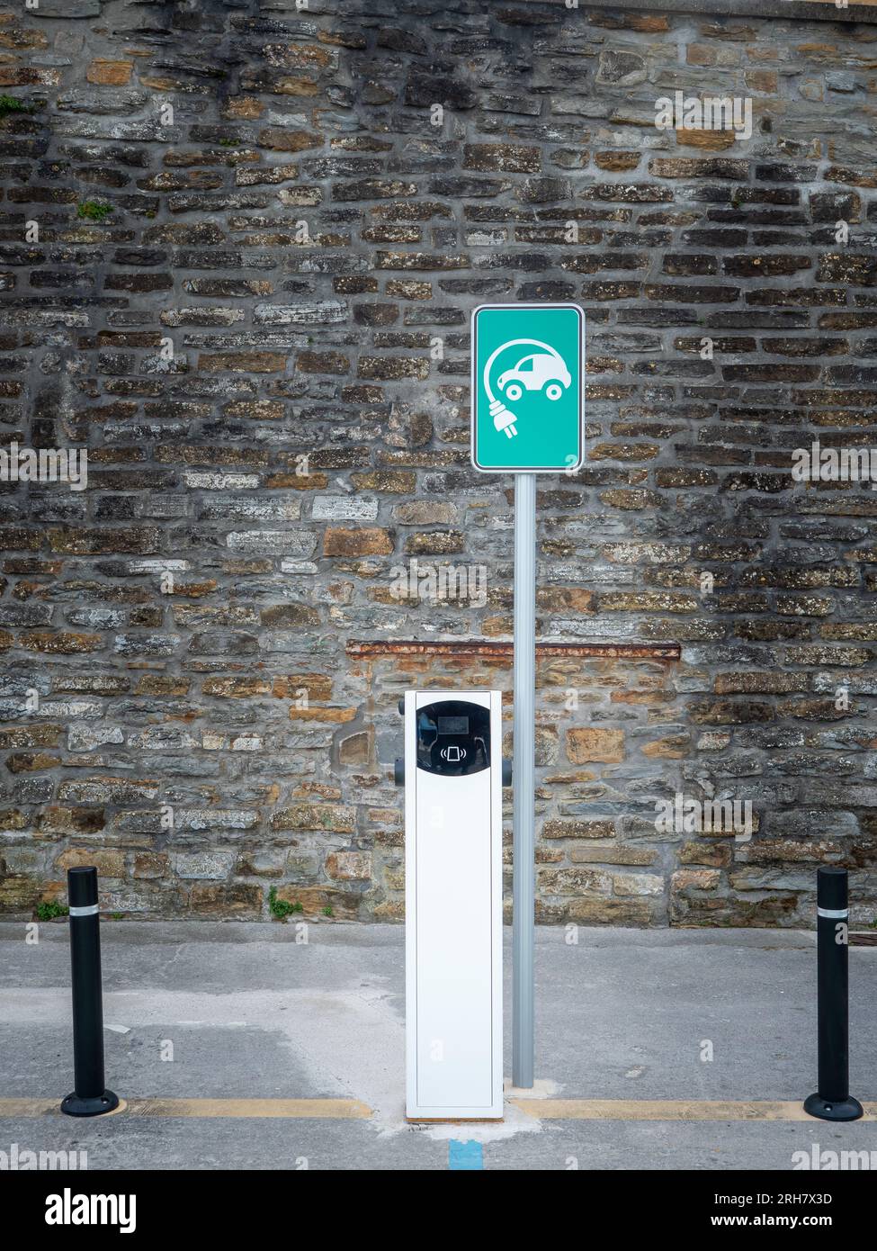 A charging station in the Spanish city of Getaria Stock Photo Alamy