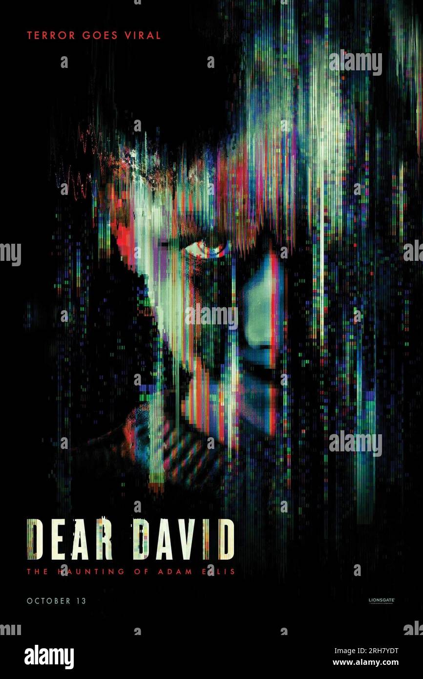 DEAR DAVID, advance poster, 2023. © Lionsgate / Courtesy Everett Collection Stock Photo Alamy