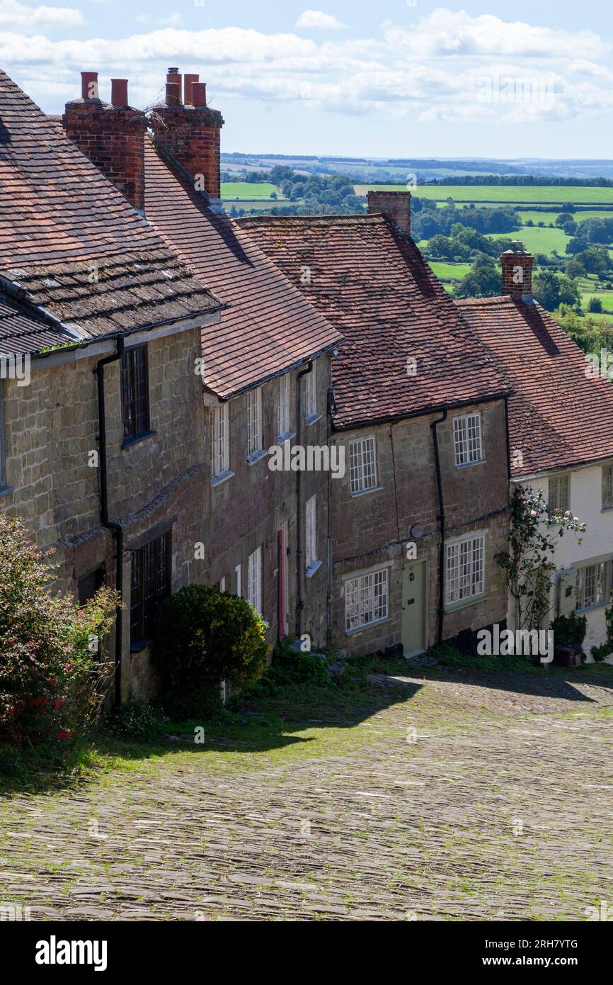 Gold Hill, Shaftesbury Stock Photo