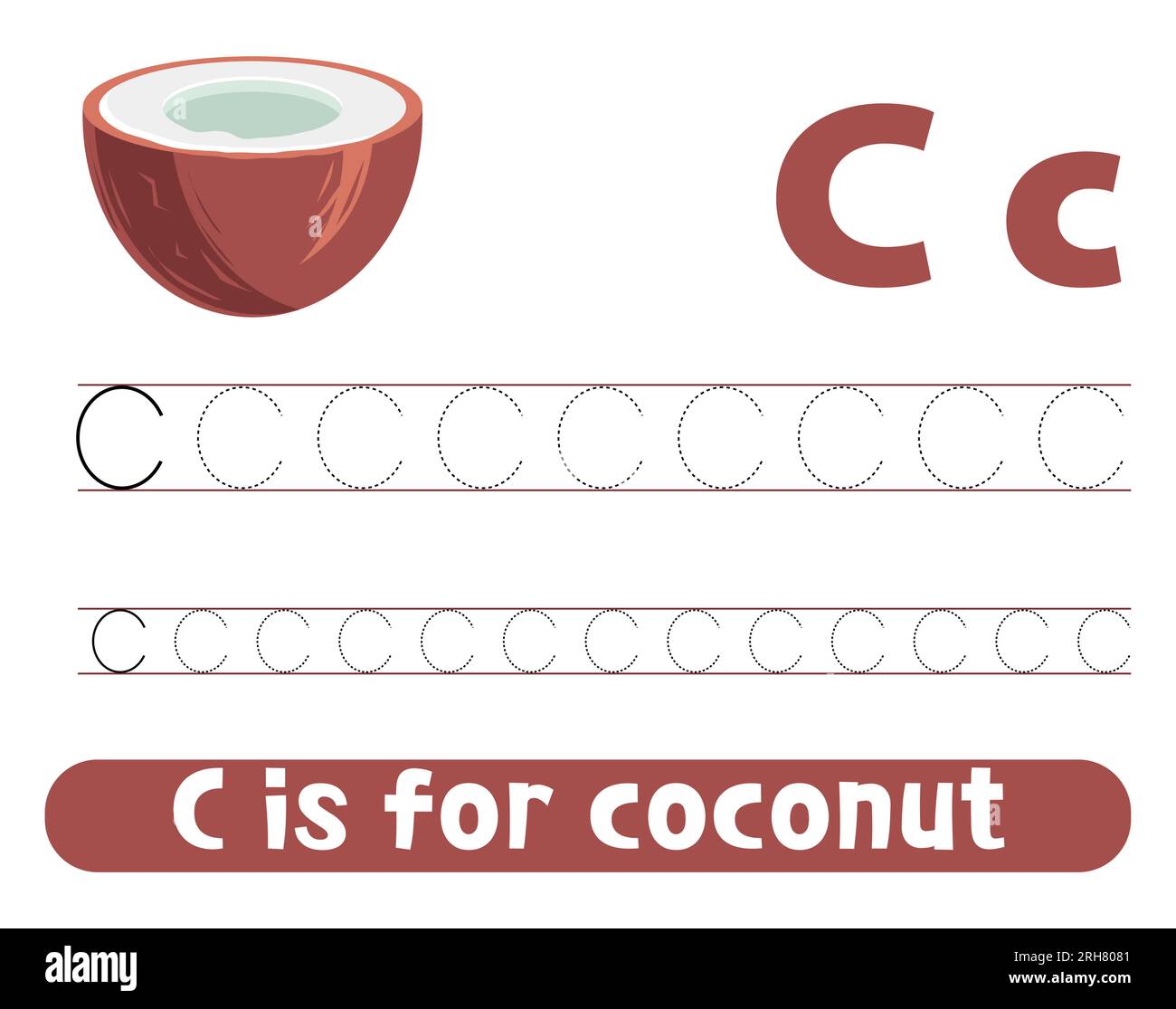 Alphabet tracing for kids Cut Out Stock Images & Pictures - Alamy