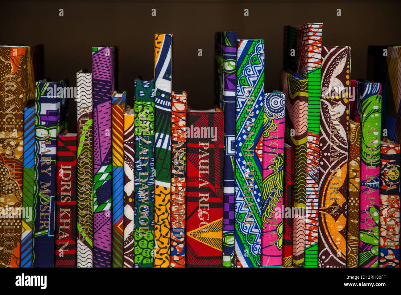 Yinka Shonibare - The British Library Collection. On display during Threads: ‘Breathing stories into materials’ at Arnolfini in Bristol Stock Photo