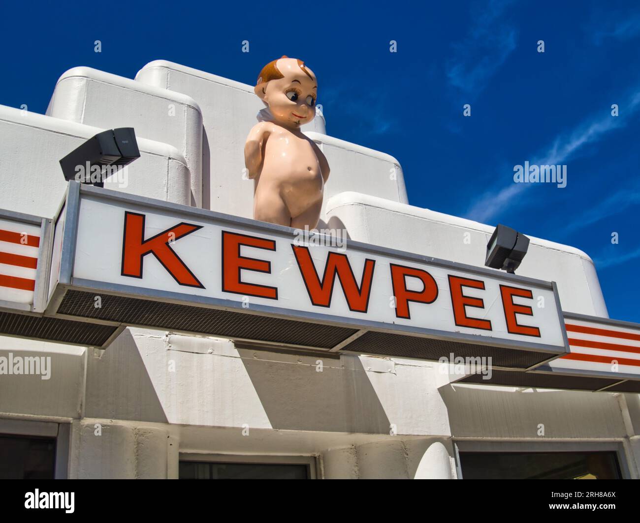 Kewpee Hamburgers is the second oldest chain of hamburger fast-food restaurants in the USA. 2023 Stock Photo