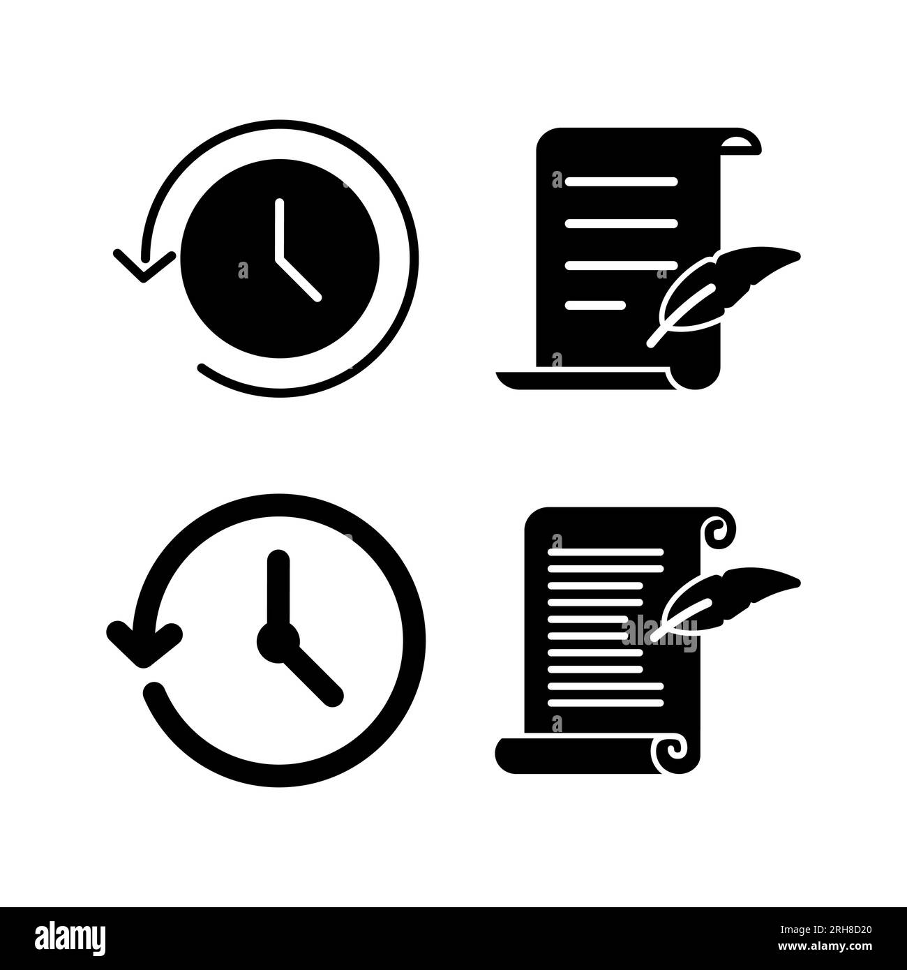 History icon vector. redo history icon Stock Vector Image & Art Alamy