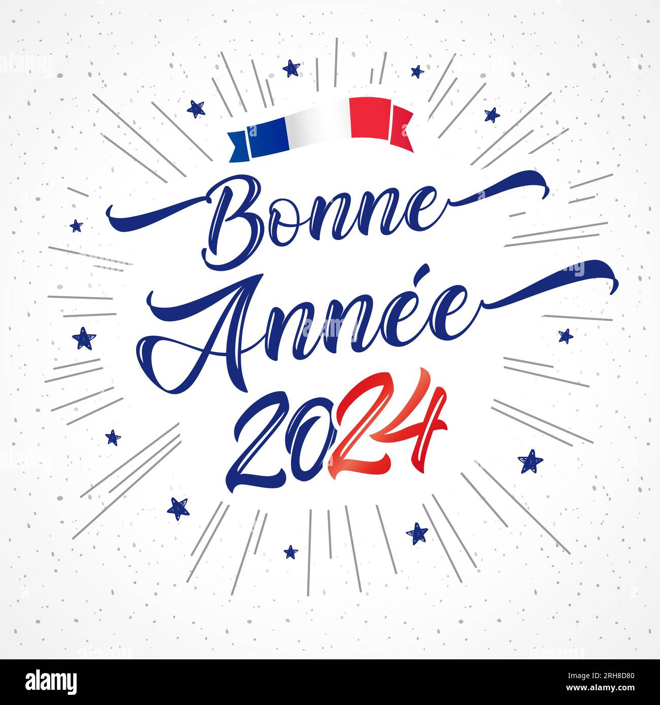 Bonne annee 2025 elegant lettering. French text Happy New Year. 2025