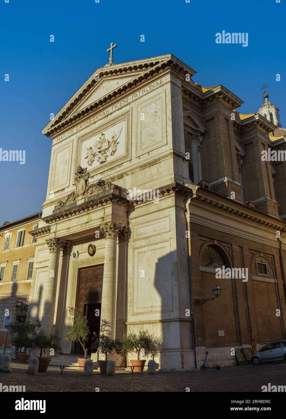 St. Salvatore at the Laurels church (Chiesa di San Salvatore in Lauro), Via dei Vecchiarelli, Rome, Italy Stock Photo