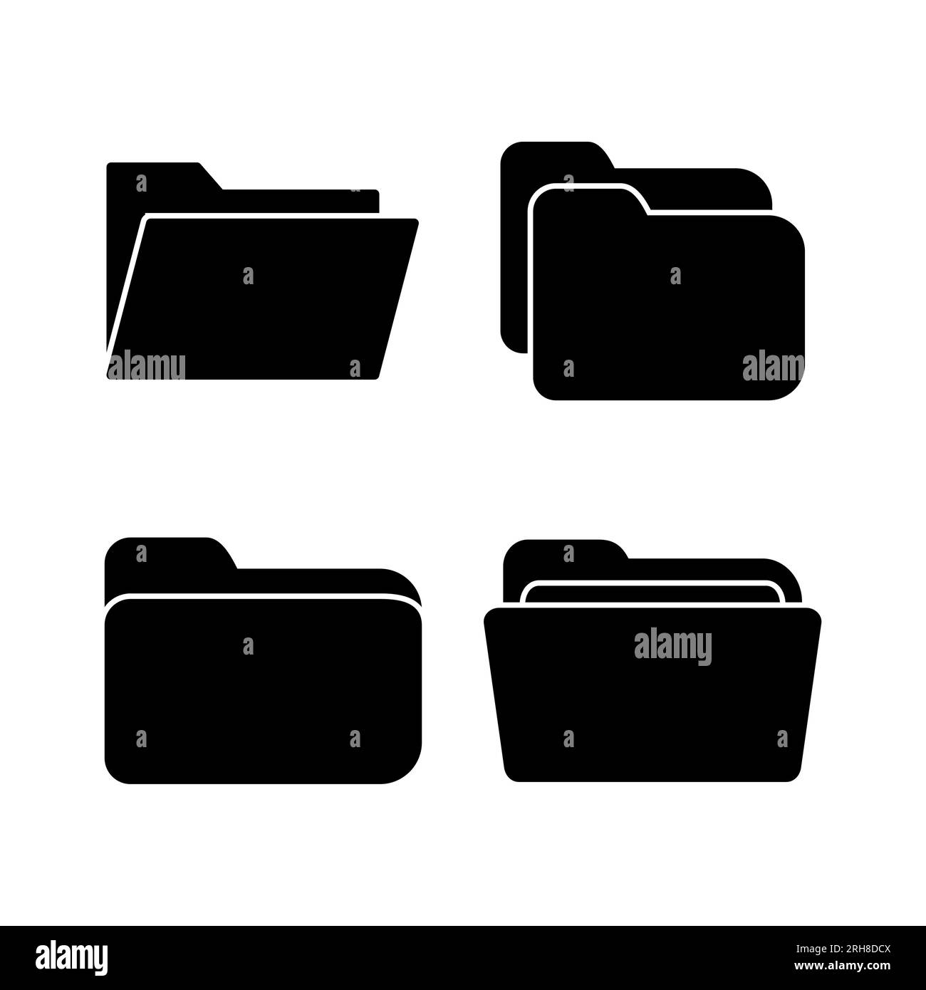 Folder icon vector. document folder icon Stock Vector Image & Art - Alamy