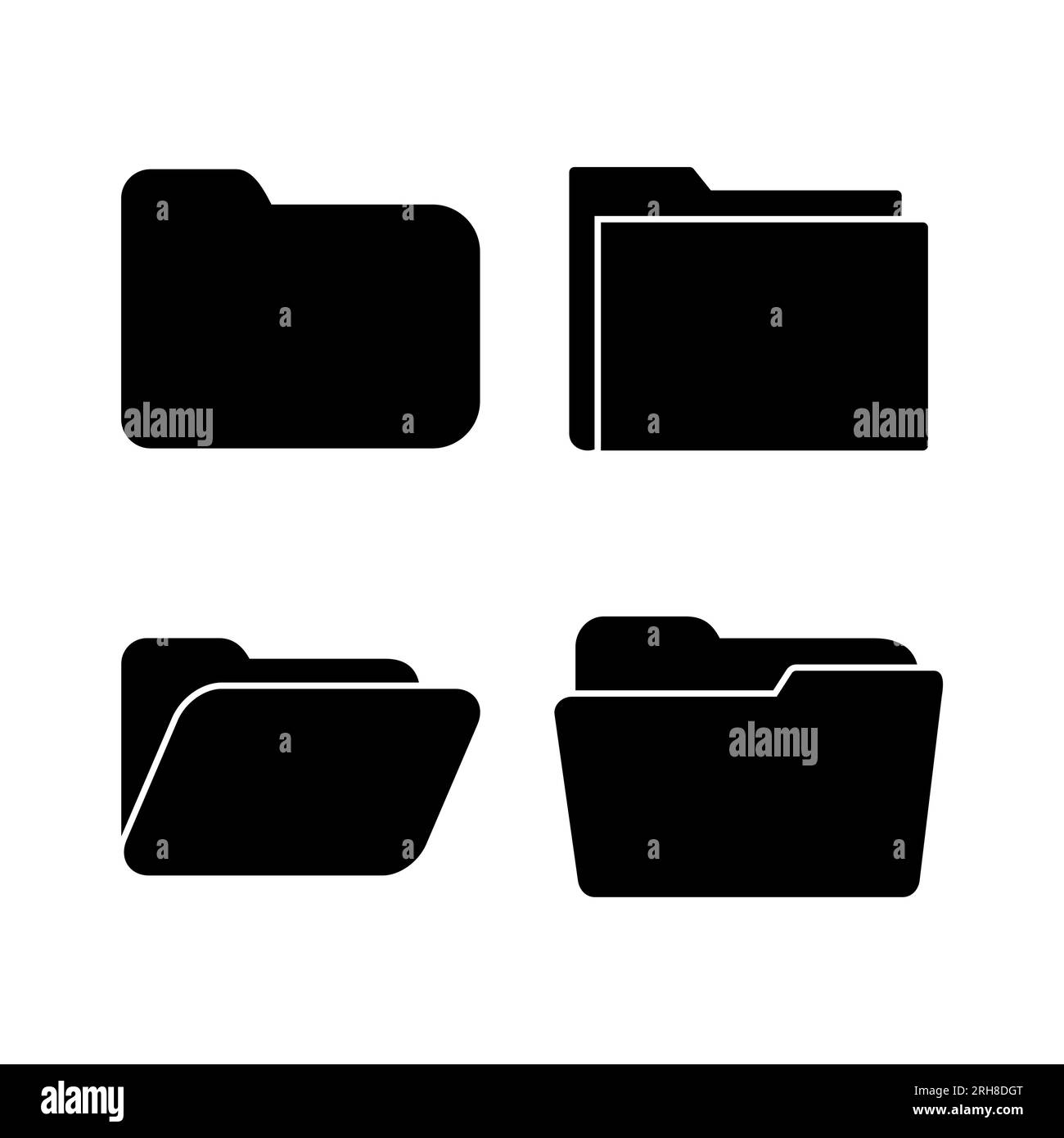 Folder icon vector. document folder icon Stock Vector Image & Art - Alamy
