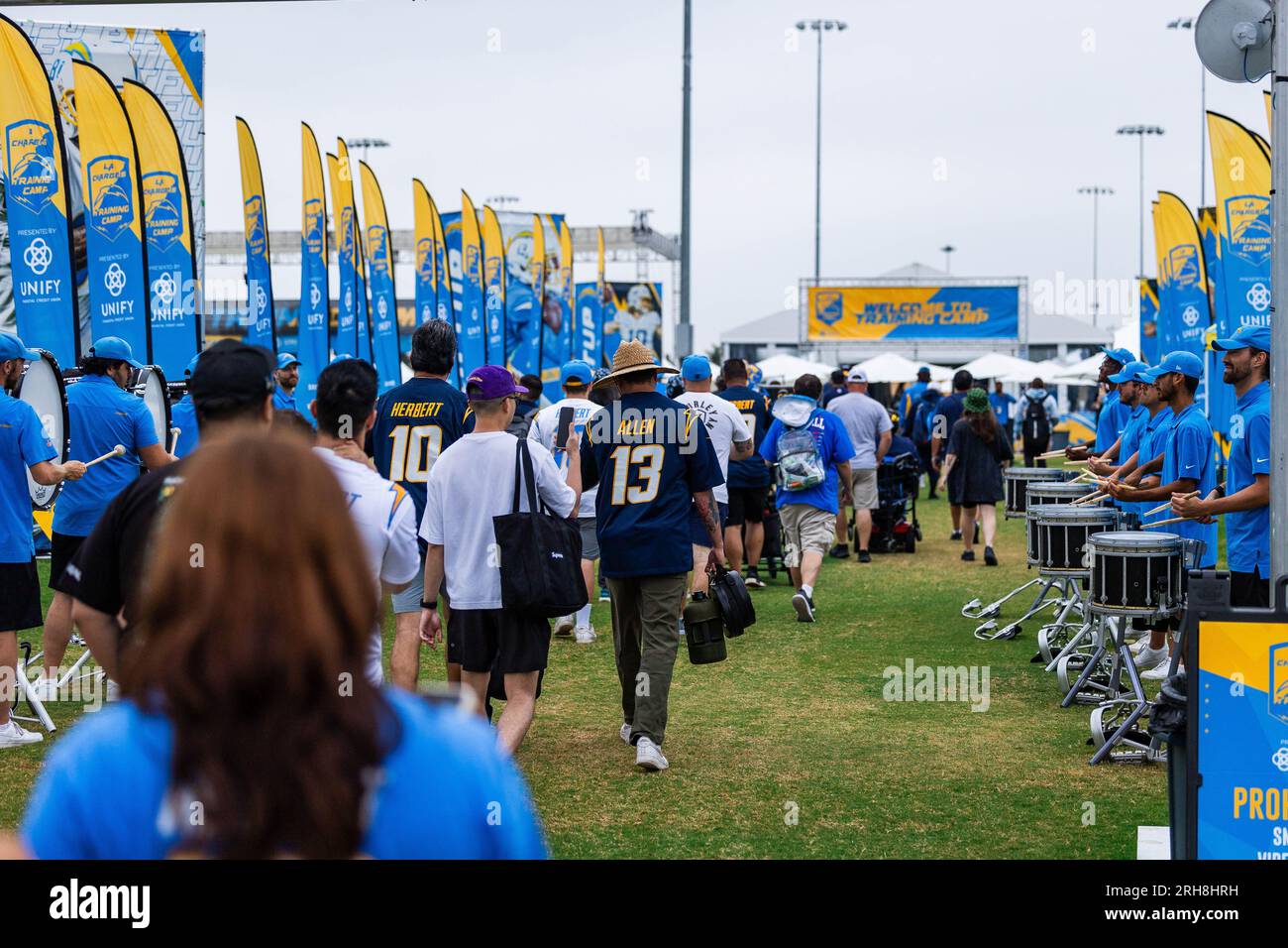 Costa Mesa, California, USA. 14th Aug, 2023. Crowd entering the area
