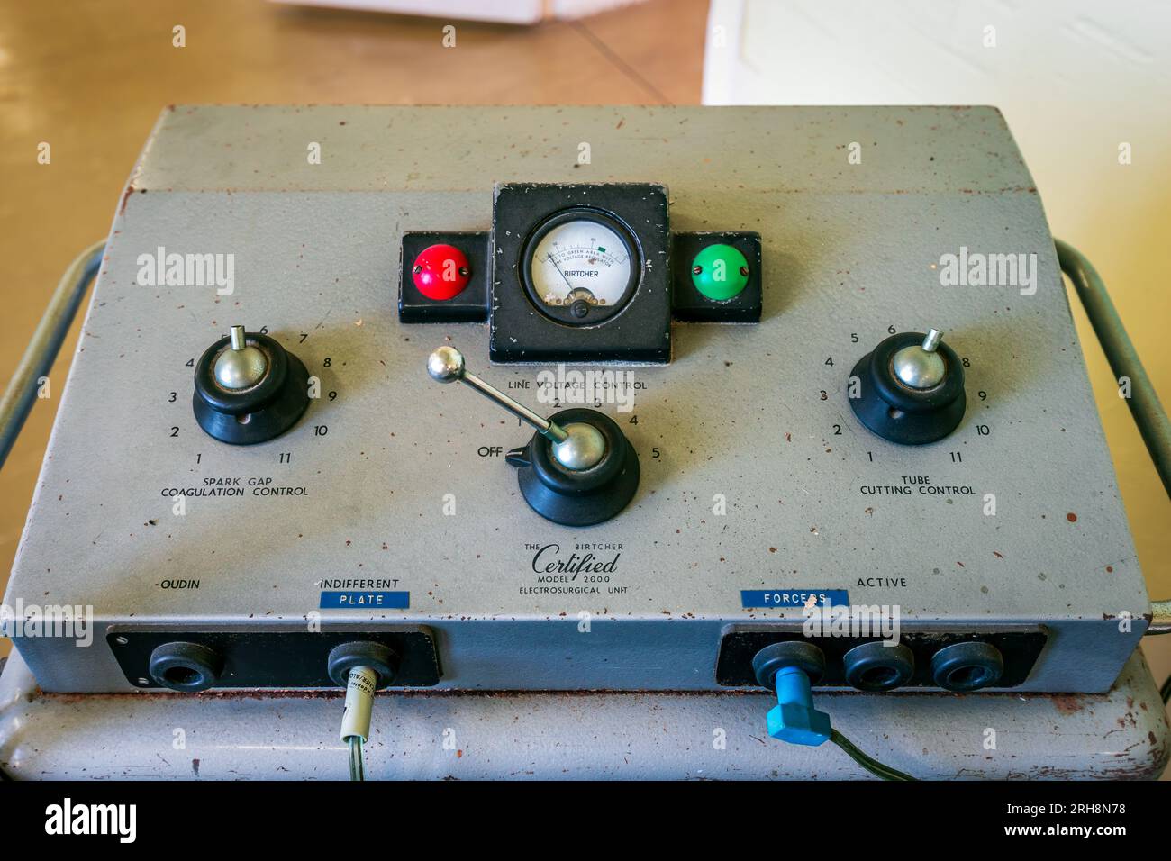 Electric shock therapy control panel Stock Photo Alamy