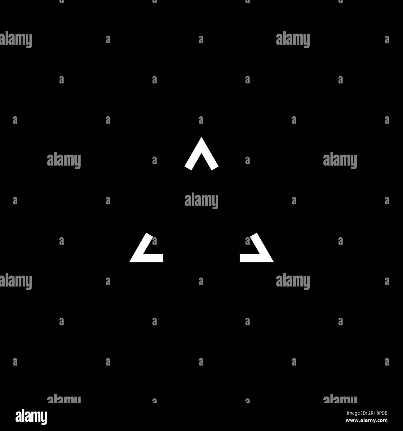 Triangle Gui Futuristic GUI triangle target, aim, sight, HUD reticle, cyberpunk ...