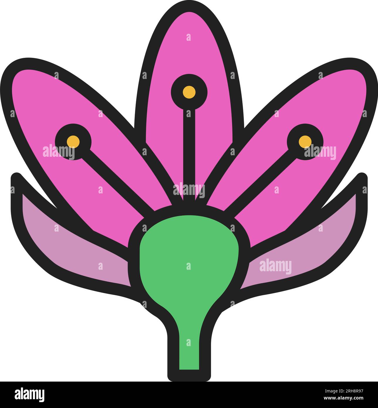Crocus icon Stock Vector Images - Alamy