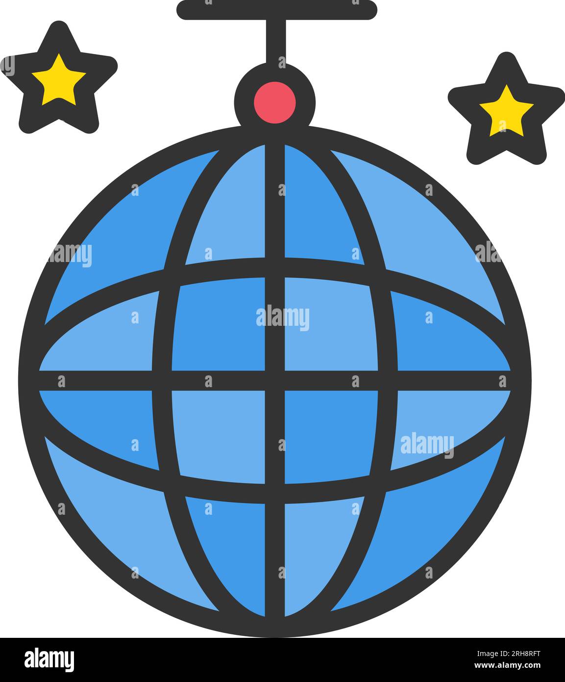 Disco Ball Icon for Fun Party and Dance Events, image size:1153x1390