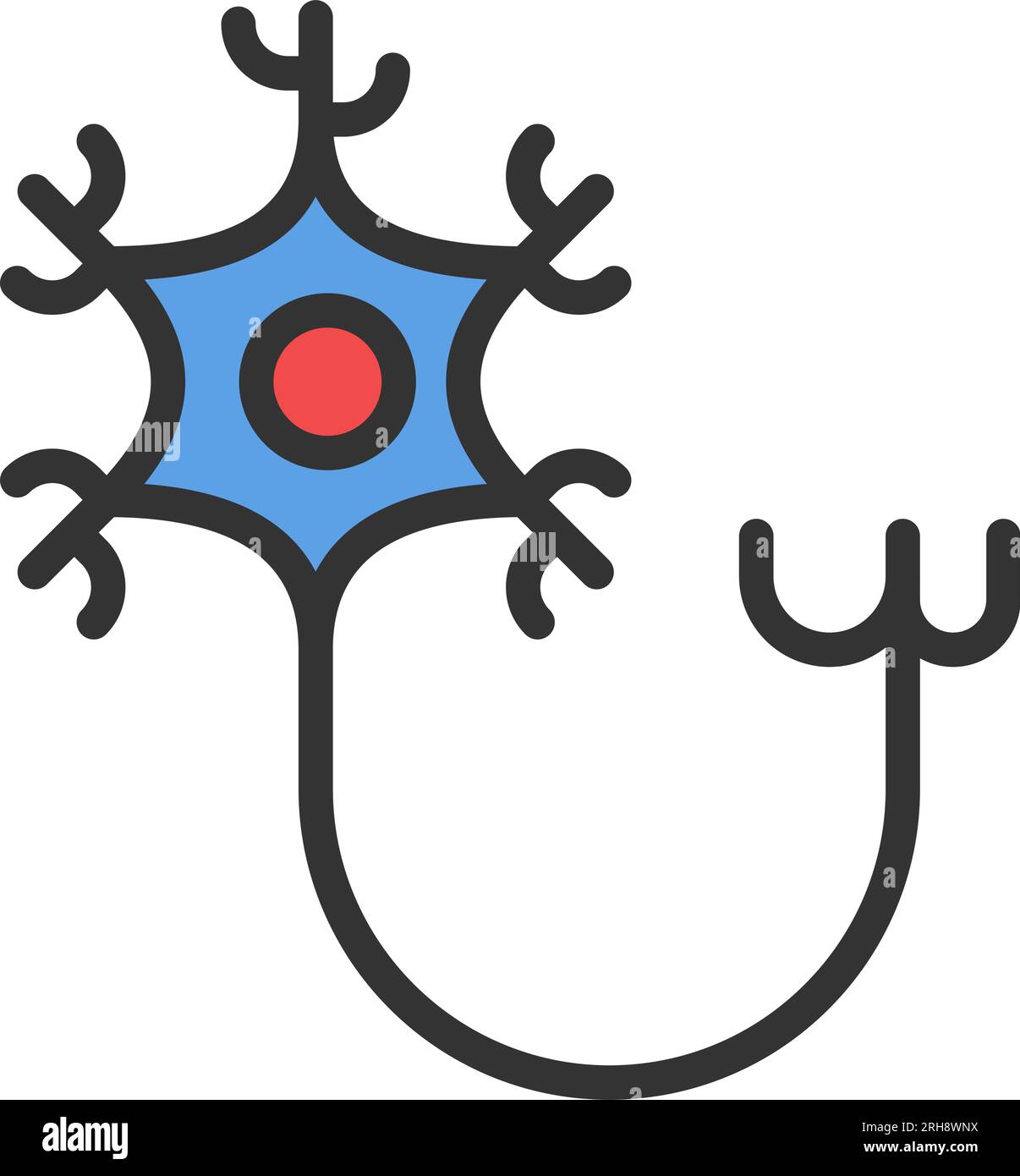 Neuron Icon Image Stock Vector Image & Art - Alamy