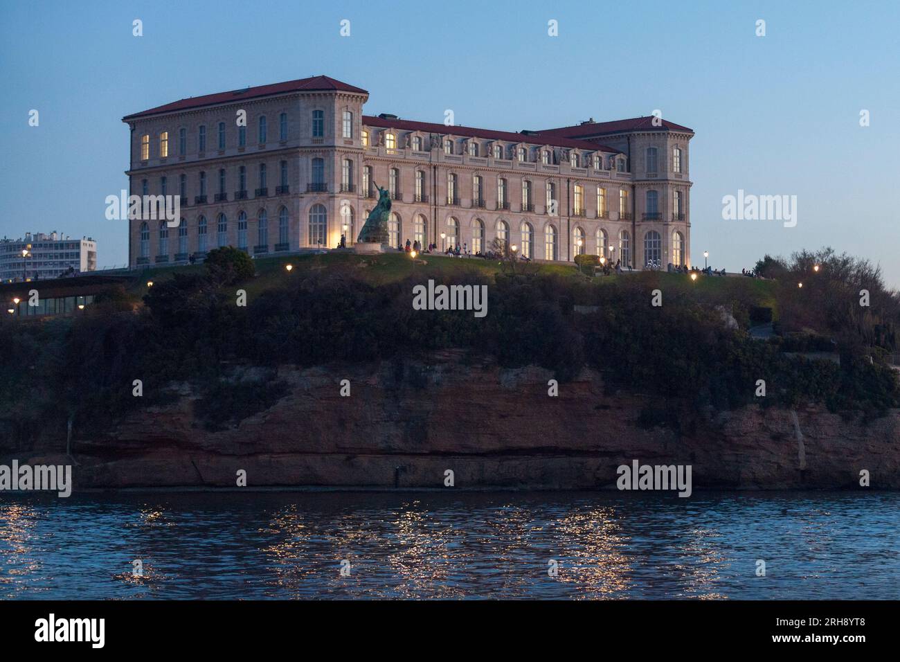 Marseille, France - March 23 2019: The Pharo Palace (French: Palais du Pharo) is a 1858 palace built for Napoleon III, now a conference centre, with g Stock Photo