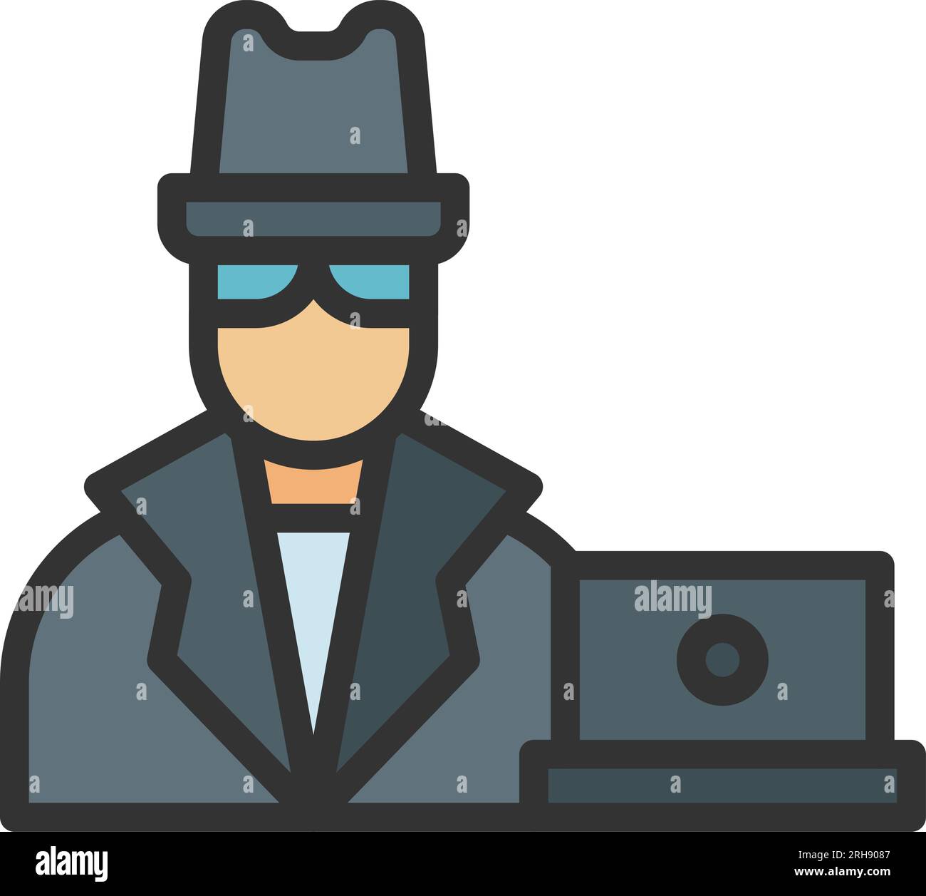 Spyware Icon Image. Stock Vector