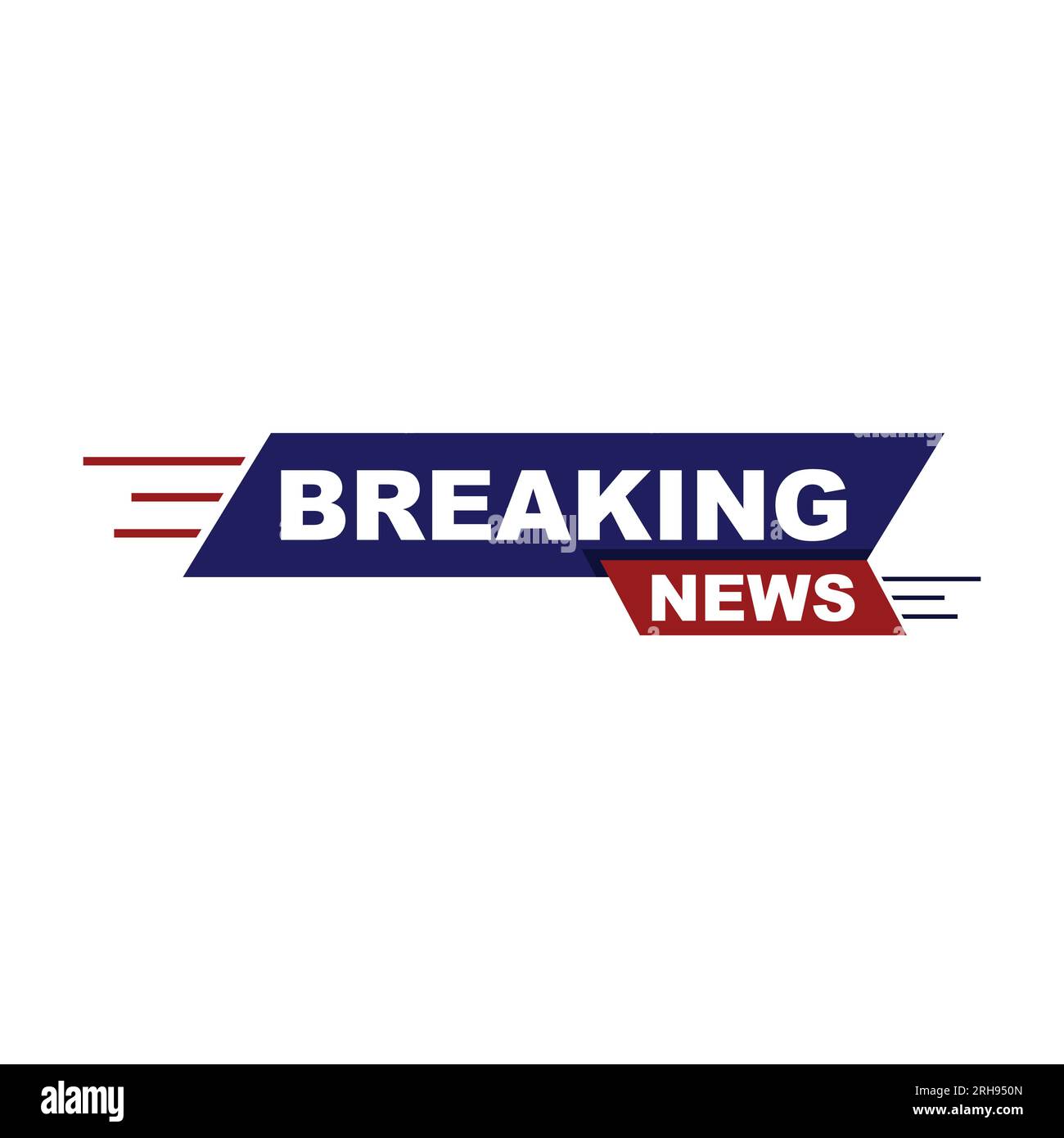 Breaking news Isolated vector icon. Sign of main news on white background Stock Vector