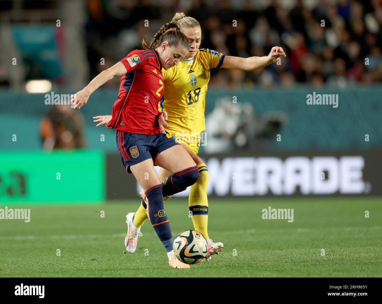 Auckland, New Zealand. 15th Aug, 2023. Ona Batille of Spain and