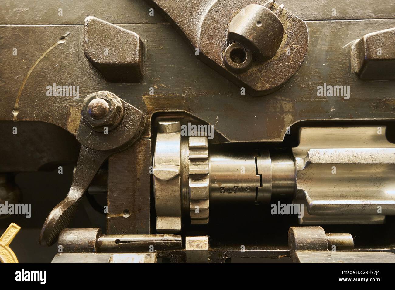 Weapon closeup used in World War I Stock Photo