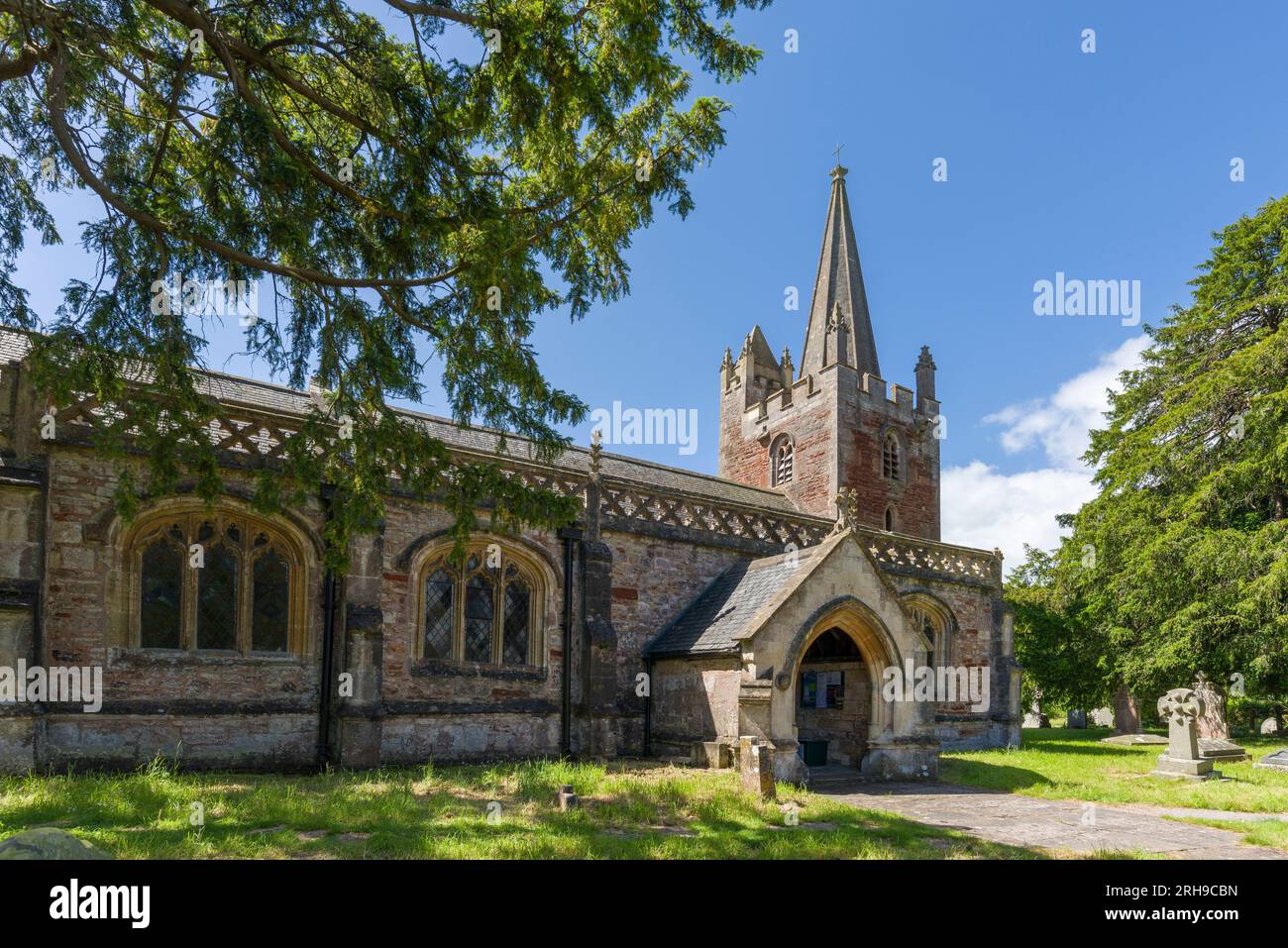 The Church of St Bartholomew in the village of Ubley in the Chew Valley, Bath and North East Somerset, England. Stock Photo
