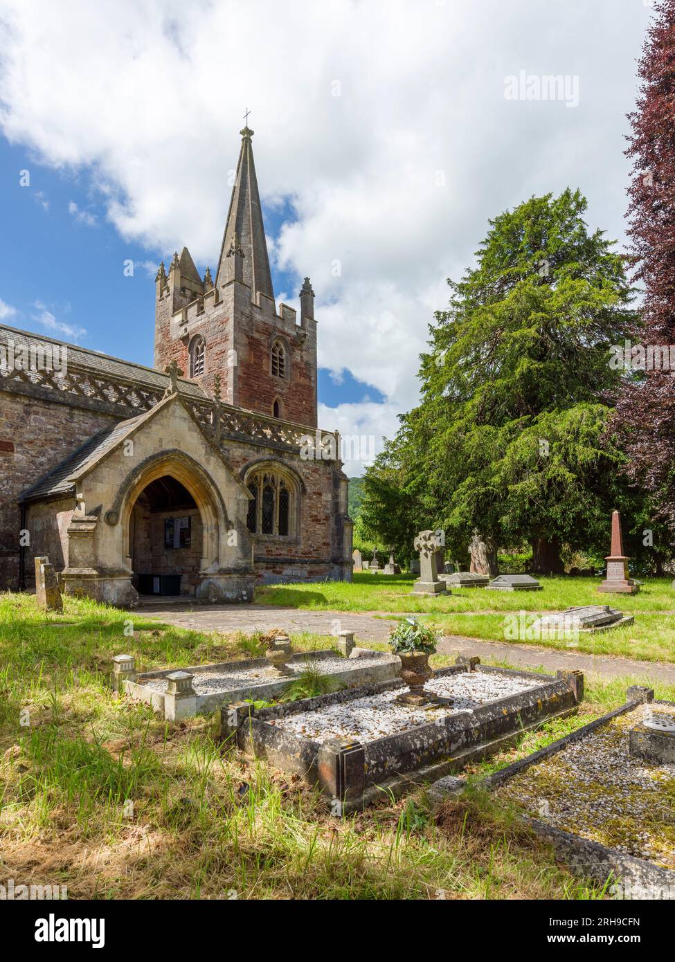 The Church of St Bartholomew in the village of Ubley in the Chew Valley, Bath and North East Somerset, England. Stock Photo