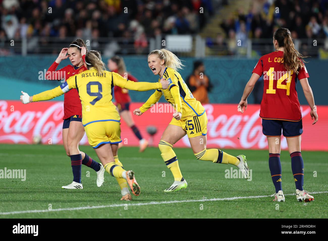 Auckland, New Zealand. 15th Aug, 2023. Rebecka Blomqvist of Sweden ...