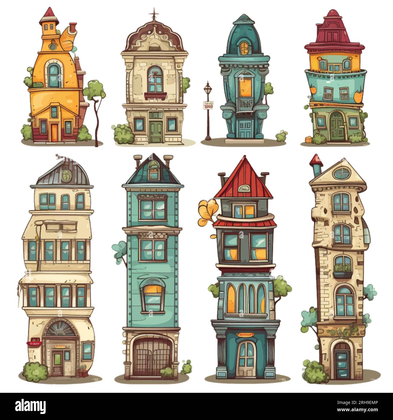 Set architectural details Cut Out Stock Images & Pictures - Alamy