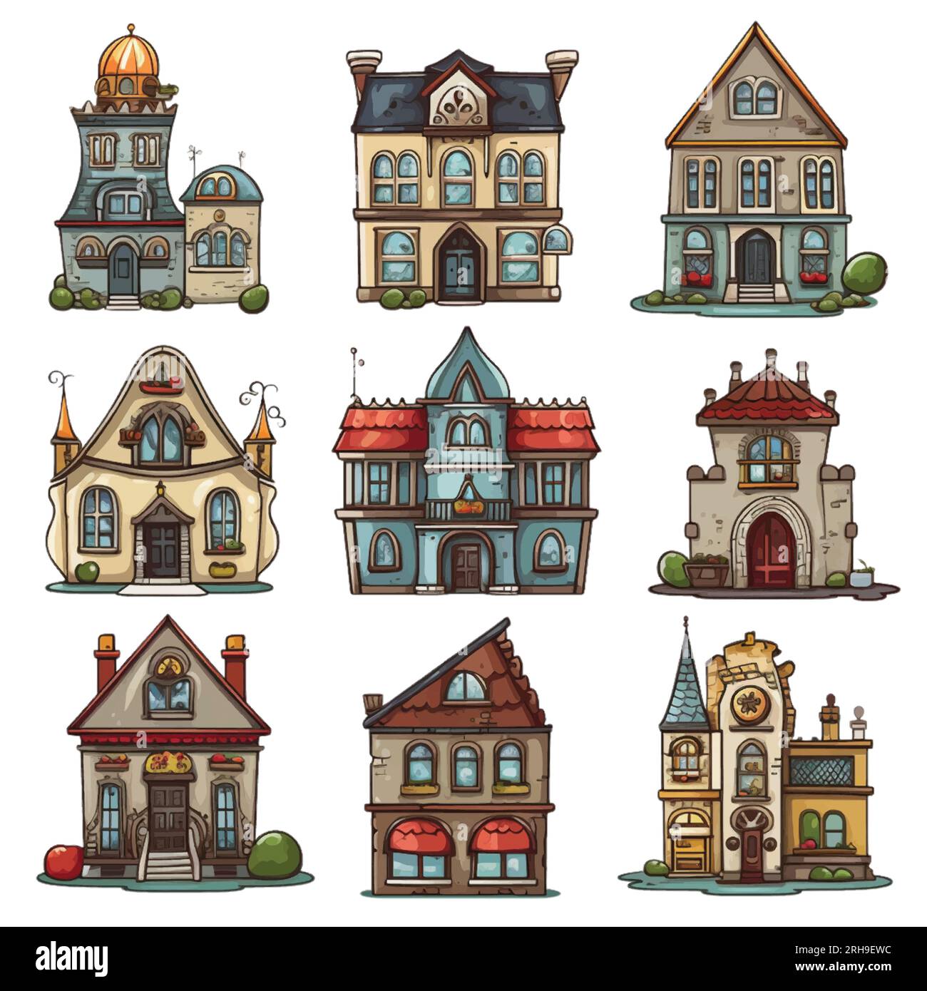 Set architectural details Cut Out Stock Images & Pictures - Alamy