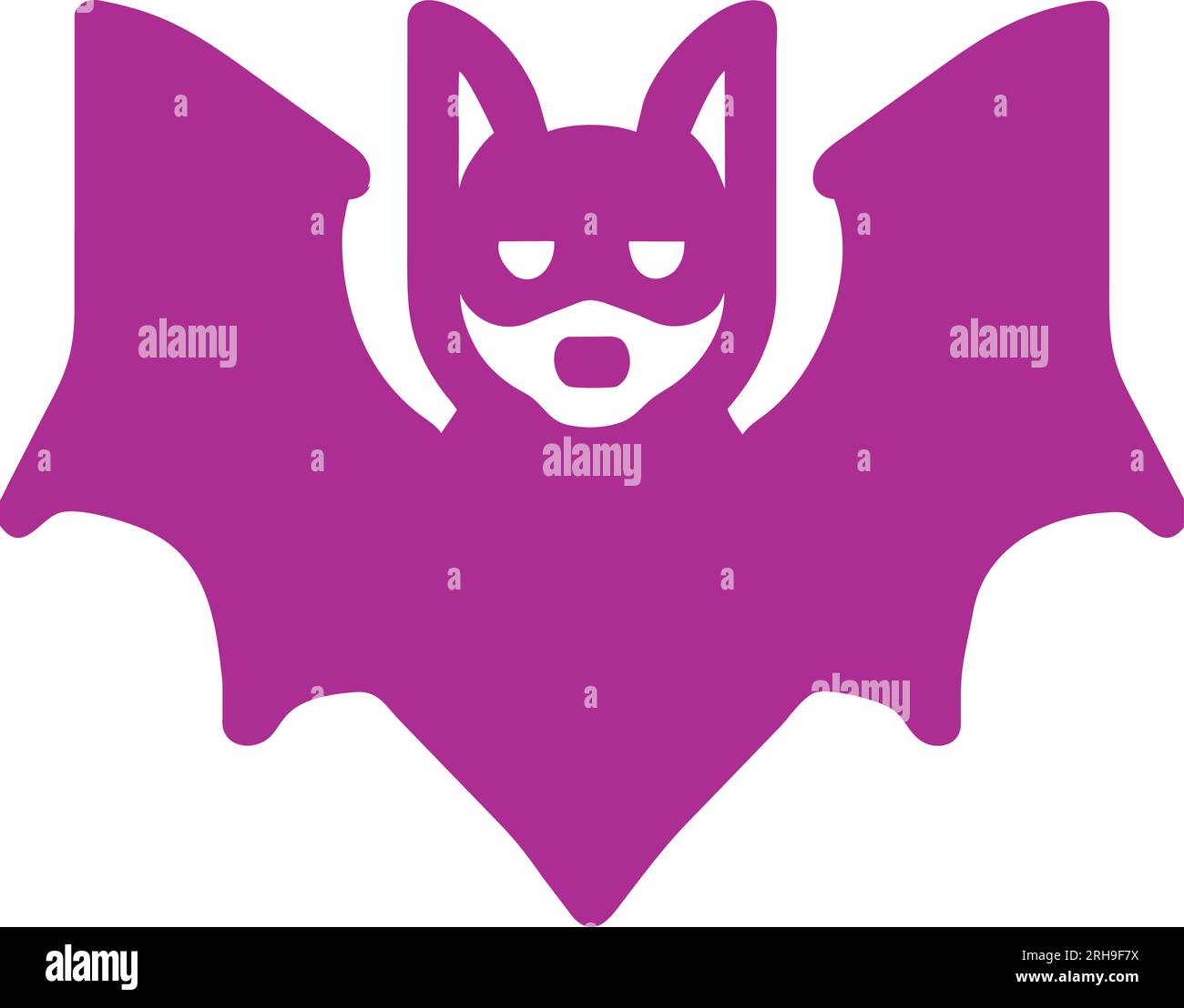 Halloween bat vector clip art icon Stock Vector