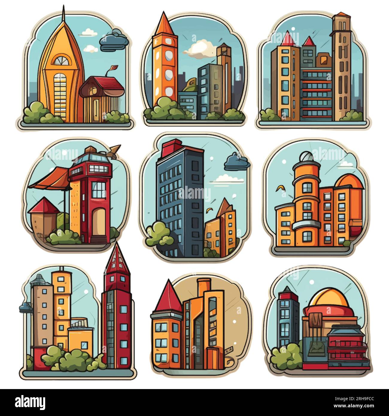 Exterior imposing view Stock Vector Images - Alamy