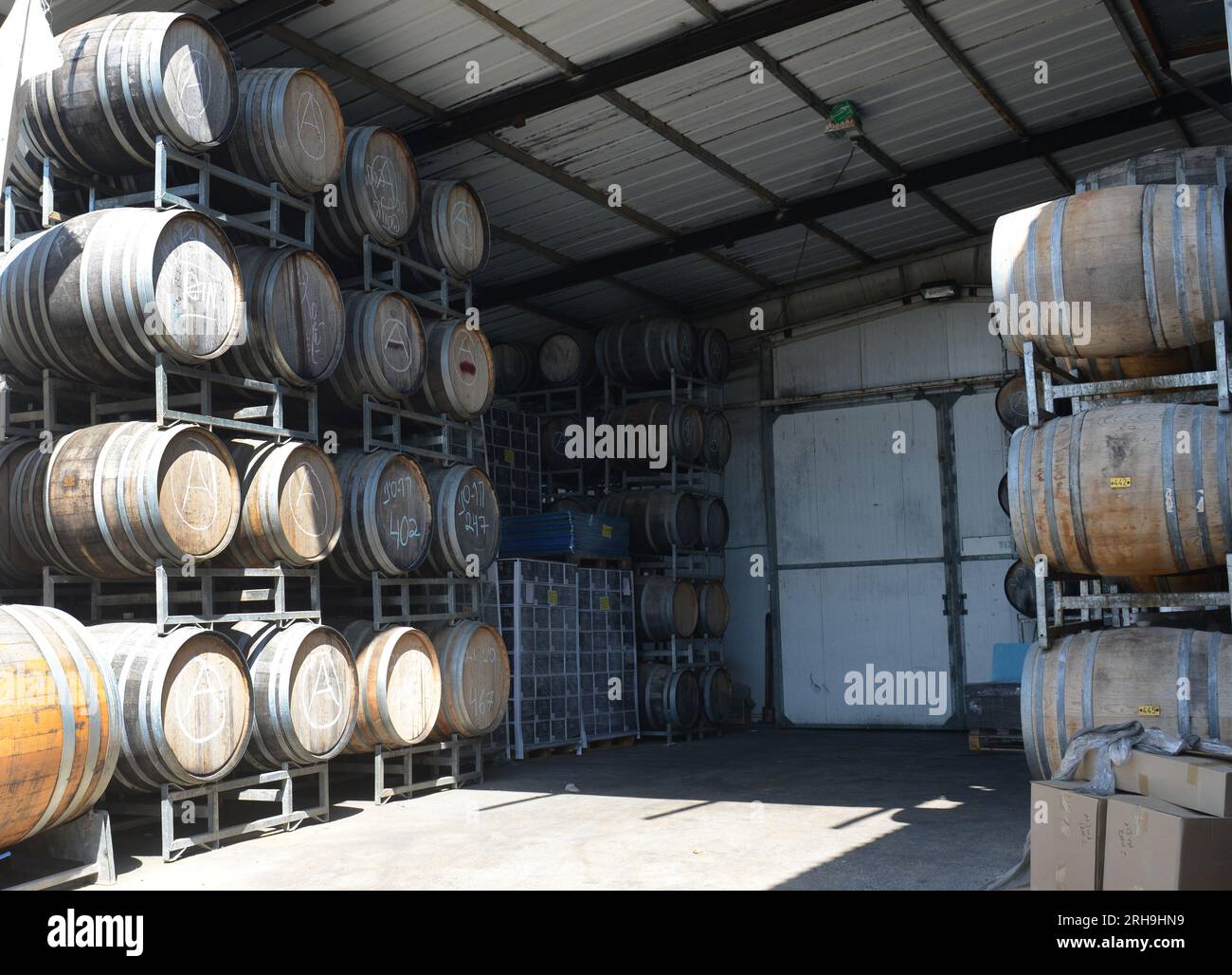 Or Haganuz Winery in the Upper Galilee in Israel. Stock Photo