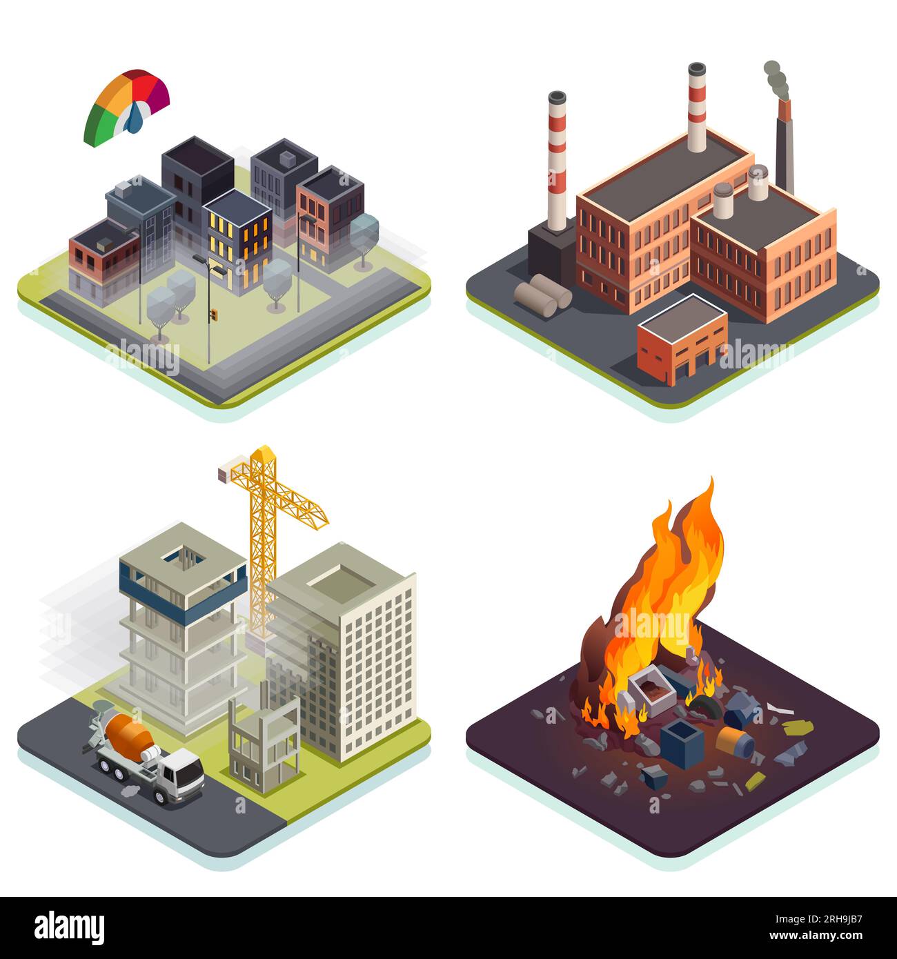 Factory Air Pollution Clipart