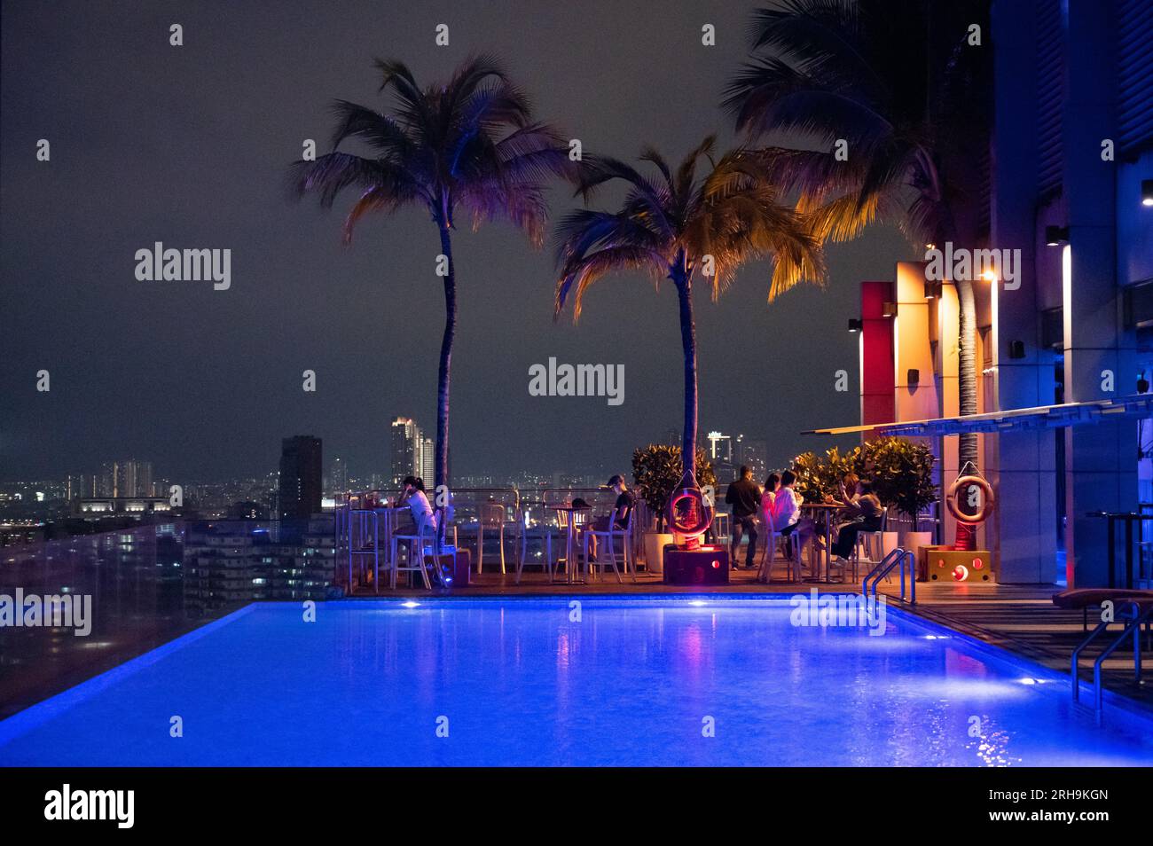 Loft Pool restaurant and Hotel, Kuala Lumpur , Malaysia Stock Photo